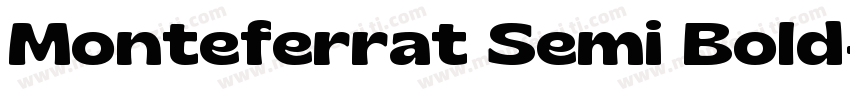 Monteferrat Semi Bold字体转换